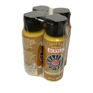 ANITAS ACRYLIC PAINT 4 pack ALL PURPOSE craft paint COLOR ANTIQUE GOLD